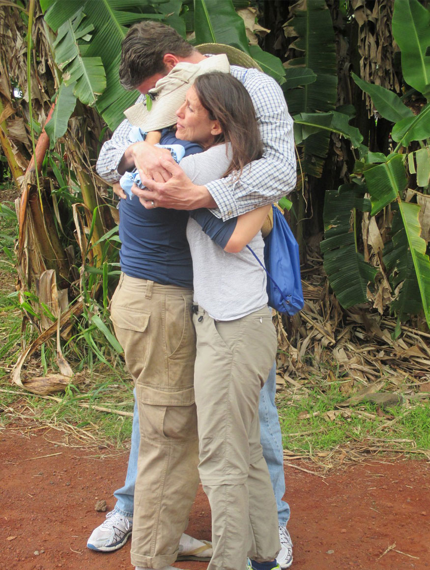 integrative therapy; family group hug